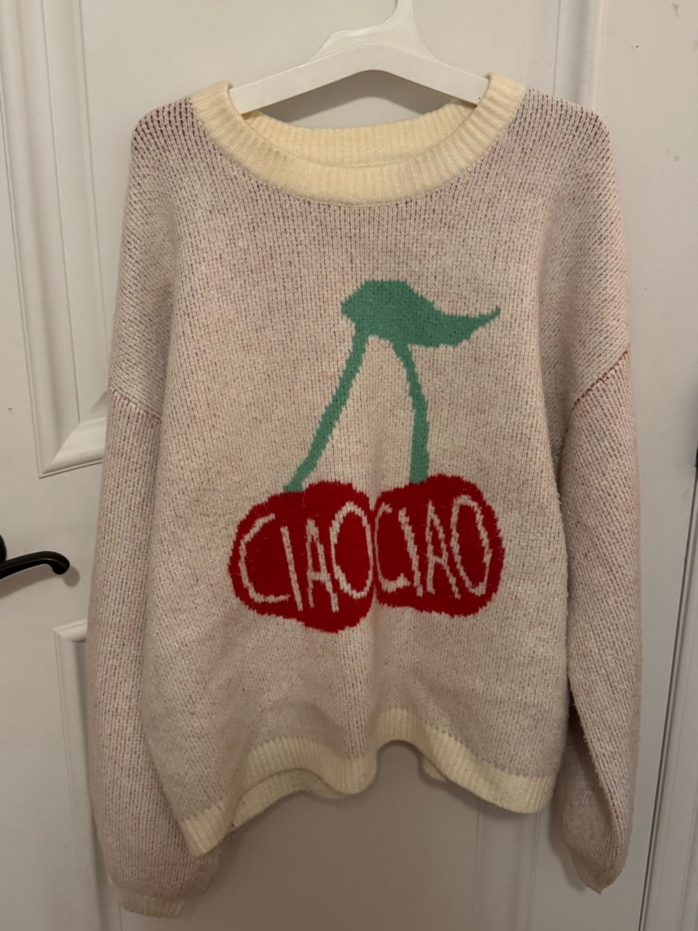 Target cherries sweater